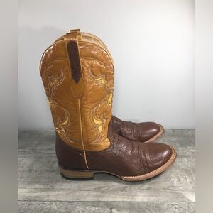 Corral 20409 Ostrich Leather Pull On Cowboy Western Roper Men's Boots Size 9.5